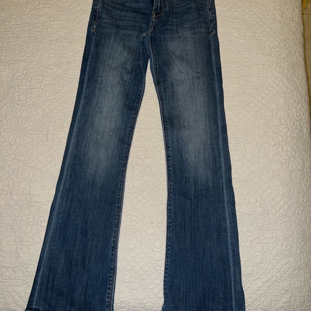 Express mid rise boot cut jean